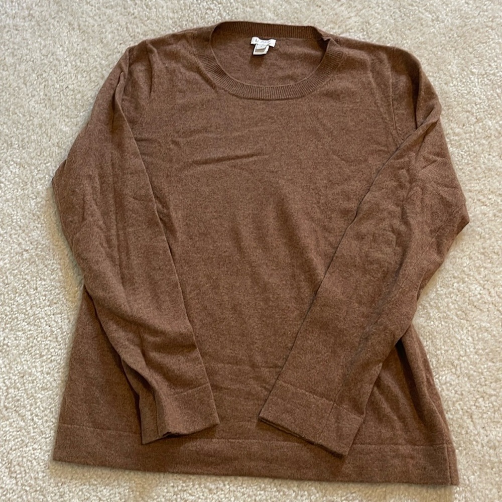 J. Crew Factory Brown Crew Neck Sweater